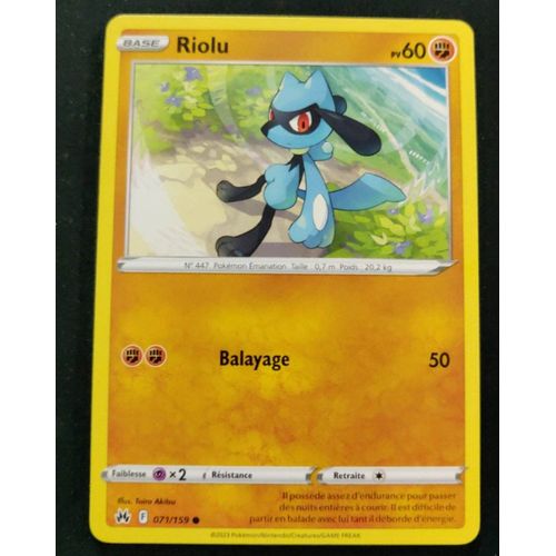 Pokemon Riolu 071 / 159 Zenith Supreme