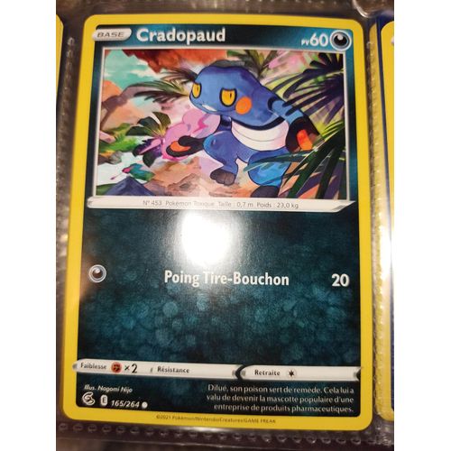 Cradopaud Pv 60 165/264 - Carte Commune - Épée Et Bouclier - Poing De Fusion