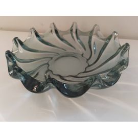 Coupe À Fruits Ancienne - Verre En Plomb - 28 Cm
