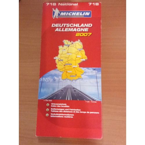 Carte Michelin Allemagne 2007 N° 718