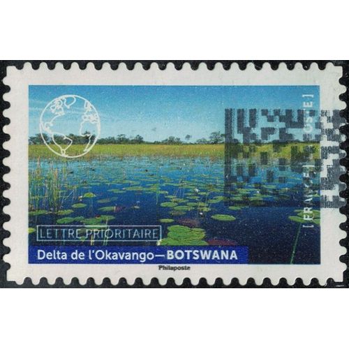 France 2022 Oblitéré Used Notre Planète Bleue Delta De L'okavango Botswana Y&t Fr 2089 Su