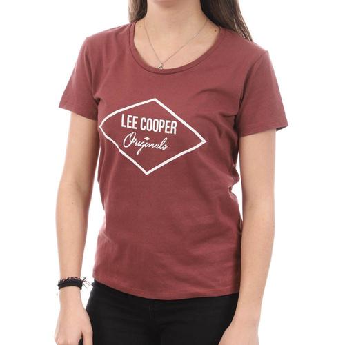 T-Shirt Bordeaux Femme Lee Cooper Ota