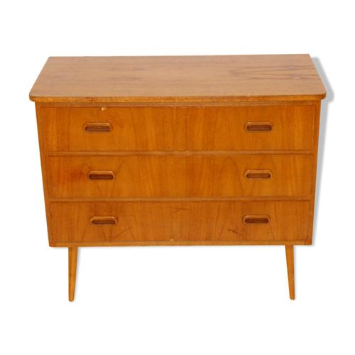 Commode En Teck Sude 1960 Bois