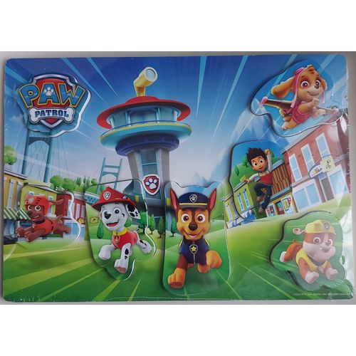 Pat Patrouille - Puzzle Encastrement - Bois - 7 Pièces