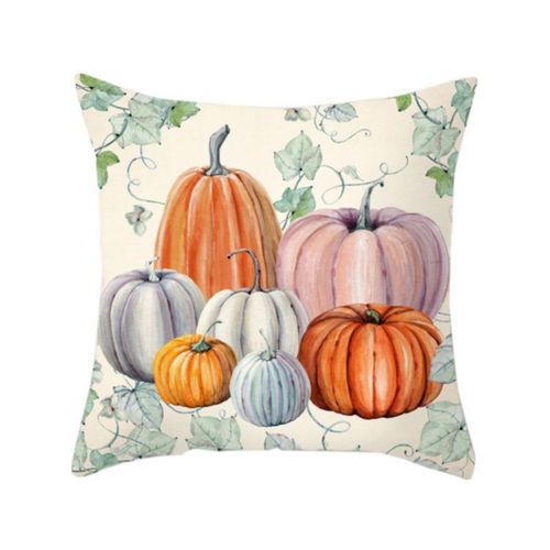 Housse De Coussin Décorative Halloween, Taie D'oreiller À Motif De Citrouille, Pour La Maison, La Ferme, Le Canapé, 45x45 Cm