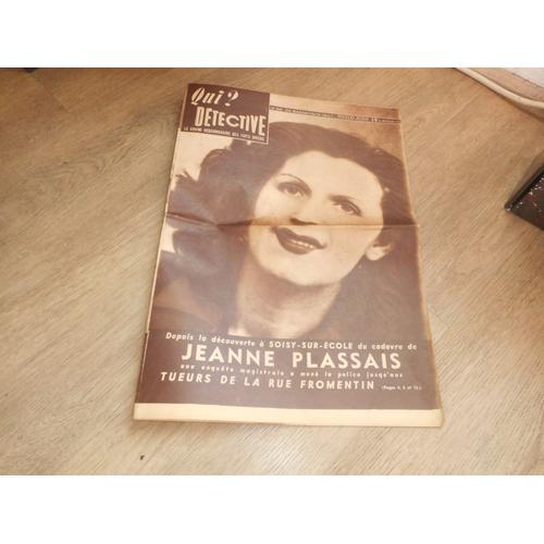 Qui Detective / 66 / 25 Septembre 1947 / Jeanne Plassais / Umberto Le Fantome