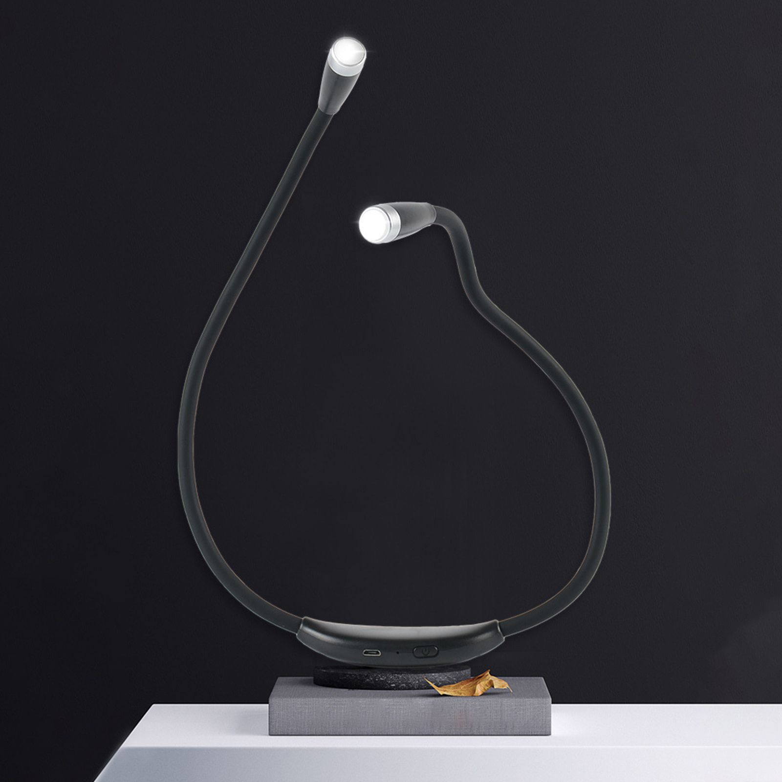 Veilleuse Led  3 Niveaux, Bras Flexible, Lampe De Bureau, T...