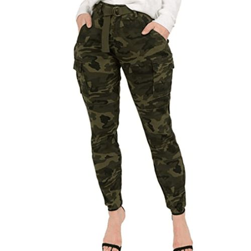 Pantalon Cargo De Camouflage Pour Femmes, Taille Haute, Slim, Décontracté, Long, Respirant, De Course, Doux, Nouvelle Collection Printemps
