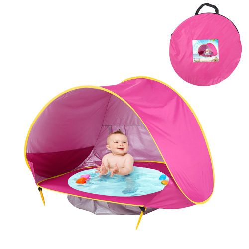 Tente De Plage Imperméable Pour Bébés Et Enfants, Pare-Soleil, Protection Contre Les Uv, Mini Piscine Smr88