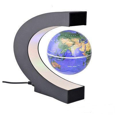 Globe Flottant Électronique À Lévitation Magnétique, Carte Du