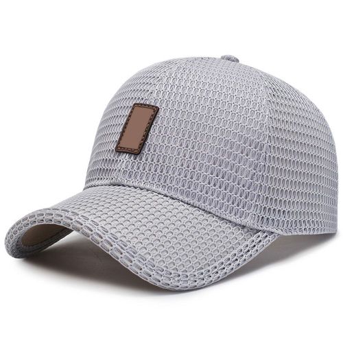 Casquette De Baseball En Maille Tendance, Chapeau De Camionneur, Visière À Rabat Respirante, Maille Unie Pour L'extérieur Smr88