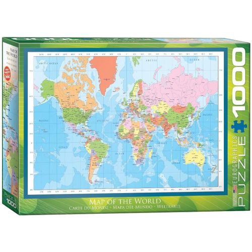 Eurographics - Puzzle - Carte Du Monde - 1000 Pièces