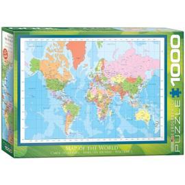 Puzzle 3000 pièces - Vieille carte du monde