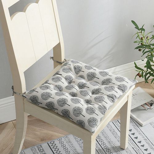Coussin Carré Épais En Coton Et Lin Pour Dossier De Chaise, Coussin De Bureau, Lavable, Produits Ménagers, 40x40cm, 1 Pièce