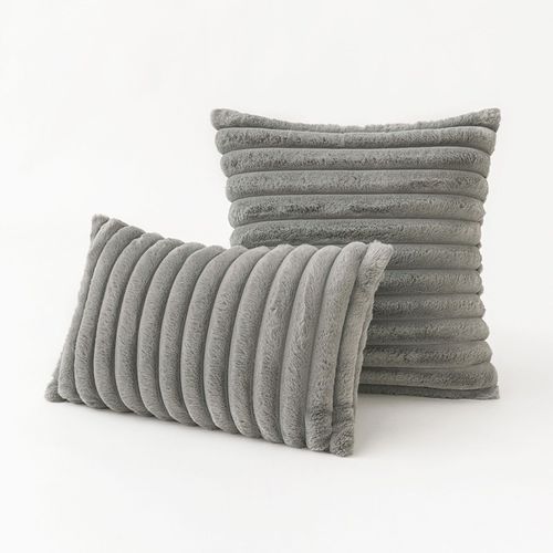 Housse De Coussin En Velours Côtelé Super Doux, 1 Pièce, Décoration De La Maison Pour Canapé Et Voiture, Couleur Unie, 45x45cm, 30x50cm