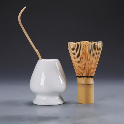 Ensemble De Fouet Japonais Matcha, Support En Céramique, Kit De Cérémonie Matcha, Fouet En Bambou Pour Salon De Thé