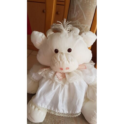 Doudou vache blanche noir LASCAR