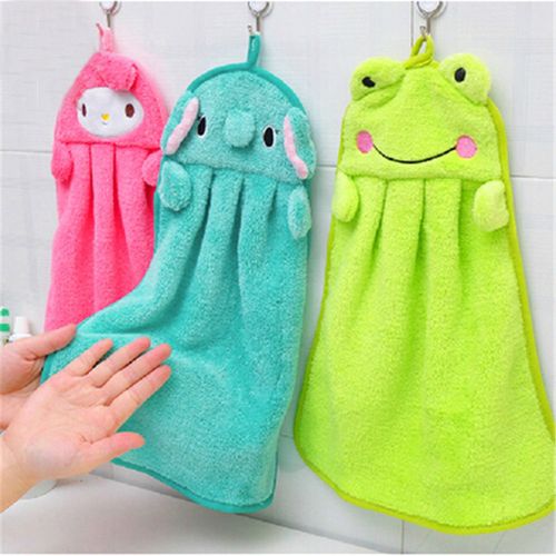 Serviette De Bain En Peluche Pour Bébé, Carré, Dessin Animé, Animal, À Suspendre, Pour La Chambre D'un Enfant, Nouveauté