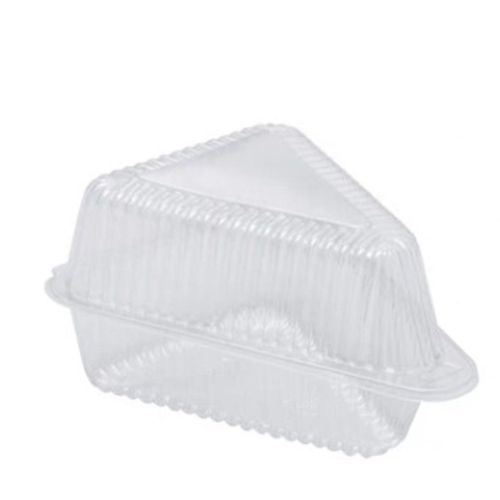 Tranches De Gâteau Transparentes, Conteneurs En Plastique Avec Couvercles, Récipient Pour Gâteau Au Fromage Jetable, Emballage À Emporter, Support Alimentaire, 100 Pièces