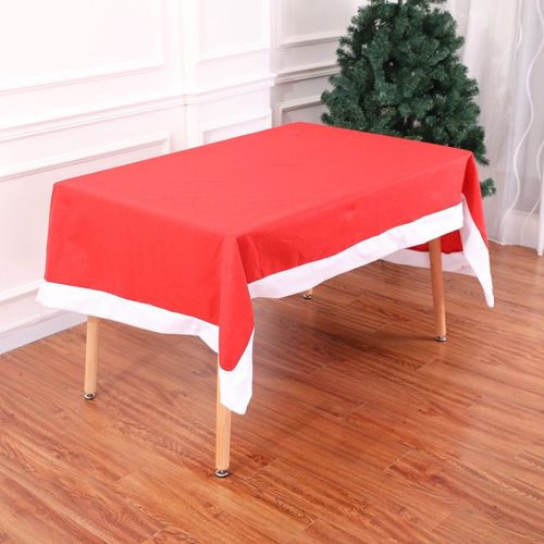 Nappe De Table Rouge Rectangulaire, 130x208cm, Couverture De Table À Chapeau, Cadeau De Pendaison De Crémaillère, Décor De Festival, De Nouvel An, Nouvelle Collection 2023