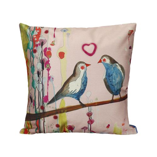 Housse De Coussin Imprimée D'oiseaux, Taie D'oreiller Décorative Vintage, Pour La Maison, Canapé, Beau Motif D'animaux, 45x45cm
