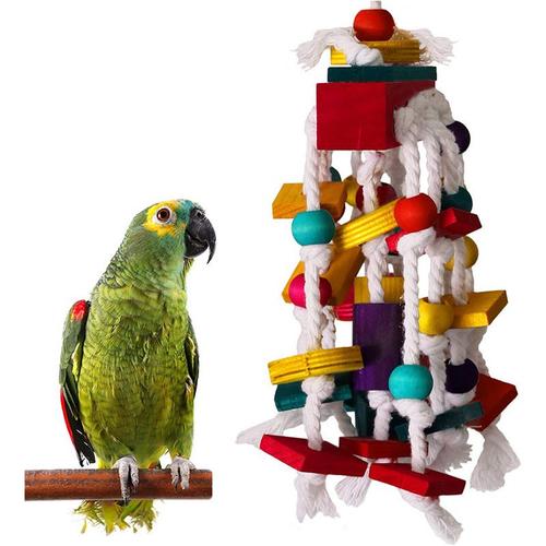 7 PCS Jouets pour Oiseaux, Jouets à Mâcher pour Oiseaux, Jouet à