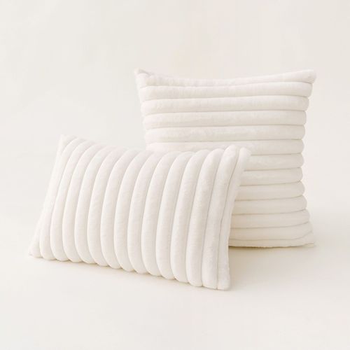 Housse De Coussin En Velours Côtelé, Taie D'oreiller À Rayures, Décoration Nordique Pour La Maison
