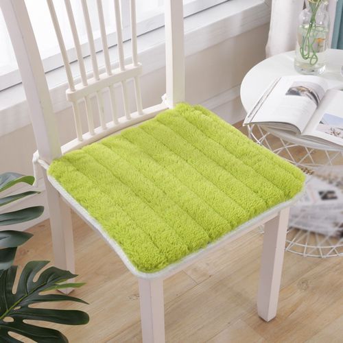 Coussin De Siège De Chaise En Peluche Avec Cravate, Antidérapant, Carré En Flanelle, Oreiller Doux Et Fin Pour Décoration De Maison, Fête De Jardin, Dîner