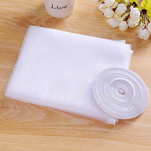 Moustiquaire Auto-Adhésive Pour Fenêtre, Filet Anti-Moustiques À Ouverture Et Fermeture, Maille Anti-Mouches D'intérieur, Accessoires D'été