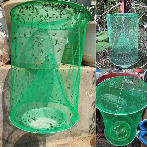 Piège à mouches suspendu, 6 pièces, dispositif antiparasitaire, réutilisable, Cage, pièges, filet, jardin, livraison directe