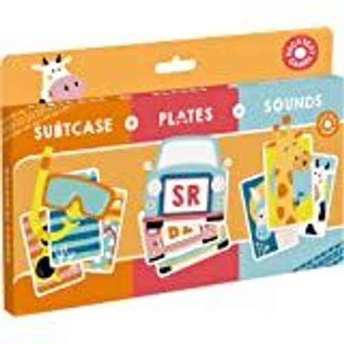 Cartamundi- Lot De 3 Jeux De Cartes Pour Si Ge Arri Re Pour Enfant Valise Assiettes Sons Card Games
