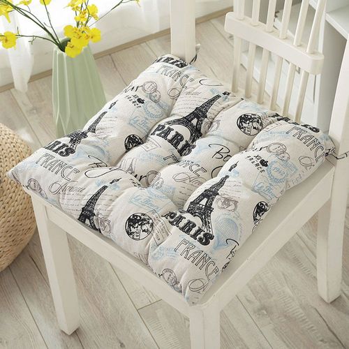 Coussin De Siège En Coton Perlé 40x40cm, Intérieur/Extérieur, Jardin, Patio, Cuisine, Maison, Bureau, Canapé, Chaise, Textile De Maison