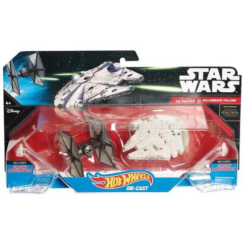 Hot Wheels Ep7 Hero Vehicle Vs. Ep7 Villain Starfighter Basic