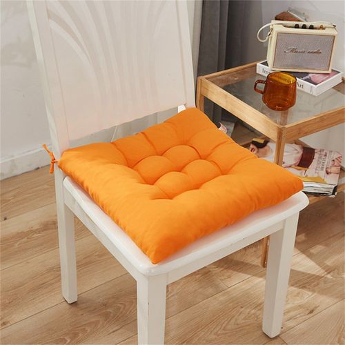 Coussin Épais Avec Sangle, Textile De Maison, Coton De Haute Qualité, Doux Et Moelleux, Pour Siège De Voiture, Chaise, Couleur Pure, 40x40cm