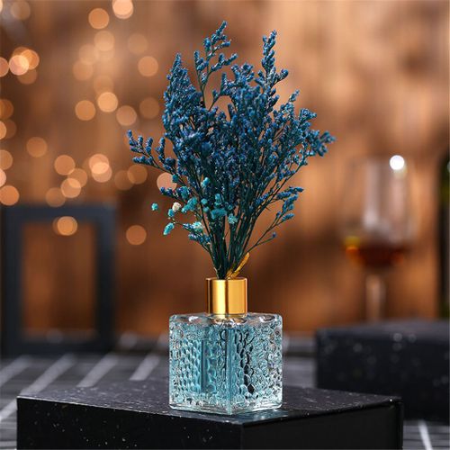 Diffuseur de parfum de maison en rotin 80ml, huile de roseaux, parfum de chambre, arôme essentiel avec bâtons naturels, bouteille en verre et huile parfumée 2021