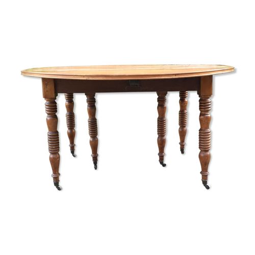 Table Ovale Ancienne Louis Philippe  6 Pieds Bois