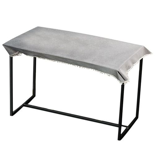 Nappe Rectangulaire Classique En Coton Et Lin À Franges, Lavable Et Imperméable, Résistante Aux Plis Et Aux Éclaboussures