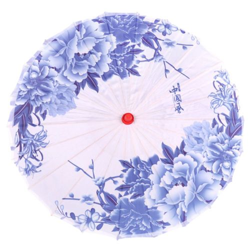Tissu De Soie Artistique Style Chinois, Parapluie En Tissu De Soie De Style Classique, Fleurs De Cerisier Décoratives Japonaises, Parapluie De Danse Ancienne