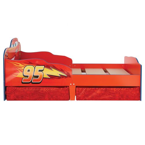 Disney Cars - Lit Pour Enfants Avec Espace De Rangement Sous Le Lit 