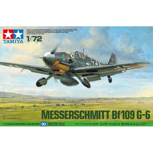 Tamiya Maquette Plastique Reproduisant Messerschmitt Bf109g-6 1/72-T2m