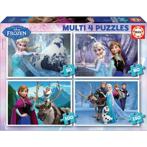 Educa La Reine Des Neiges - Multi 4 Puzzles 50+80+100+150