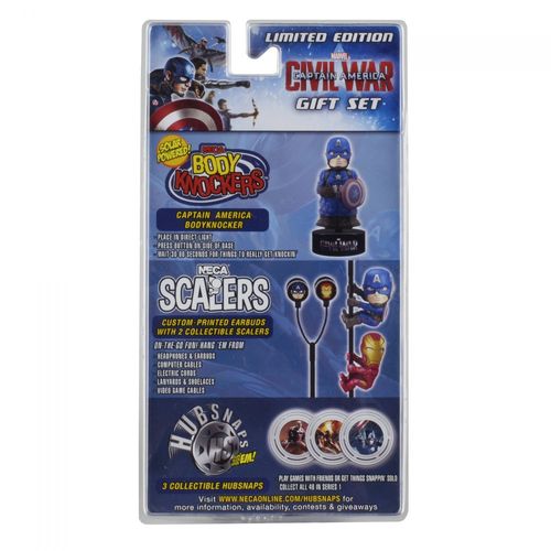 Neca Captain America Cw Set Fig+Ecouteurs+Clips