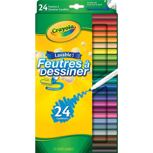 Crayola - 24 Feutres À Dessiner