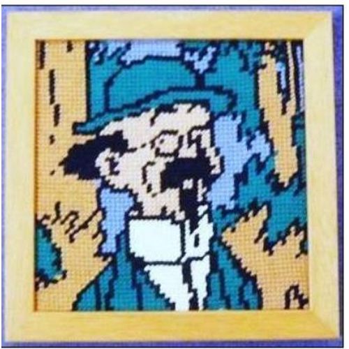 Tintin Canevas Encadré : Le Professeur Tournesol