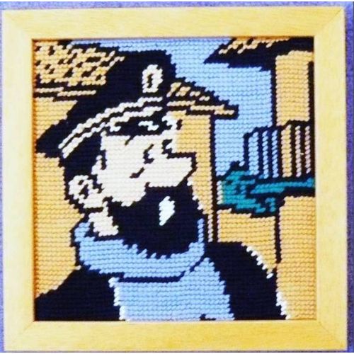 Tintin Canevas Encadré : Le Capitaine Haddock