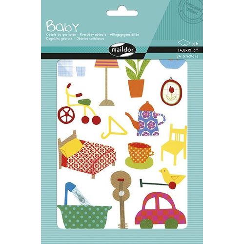 Maildor Baby, Sach 6 Pl 14,8x21cm, Objets Quotidiens