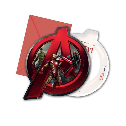 Giocoplast Avengers - Invitations Enveloppe