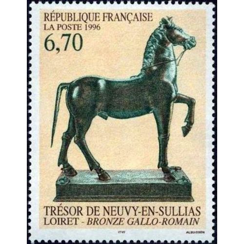 Timbre France 1996, Oblitéré - Bronze Gallo-Romain Du Trésor De Neuvy-En-Sullias - 6.70 Yt3014