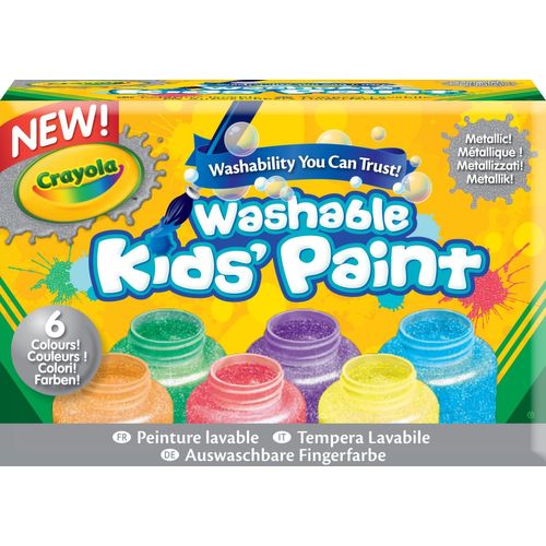 Crayola 6 Pots De Peinture Métallique