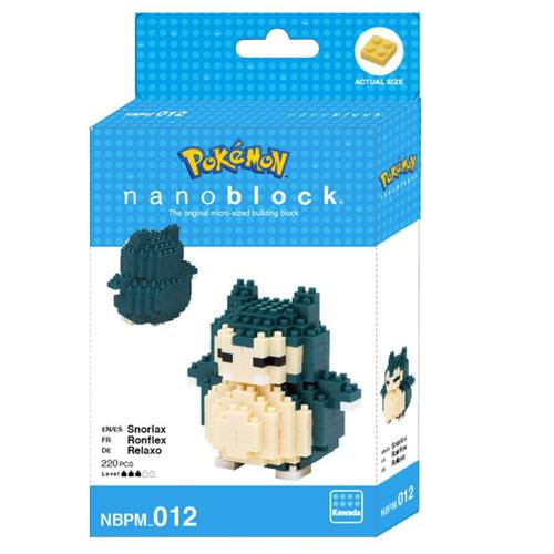 Nanoblock Pokemon Snorlax Ronflex Relaxo. Mini Series Nanoblock